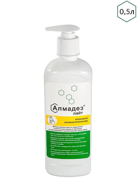 Дезинфицирующее мыло «Алмадез-лайт» 0,5 л дозатор ОПТ фото 1