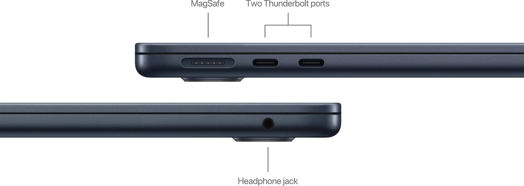 Apple MacBook Air 13 2024 [MRXV3X/A] (КЛАВ.РУС.ГРАВ.) Midnight 13.6" Liquid Retina {(2560x1600) M3 8C CPU 8C GPU 8Gb/256Gb SSD} фото 6