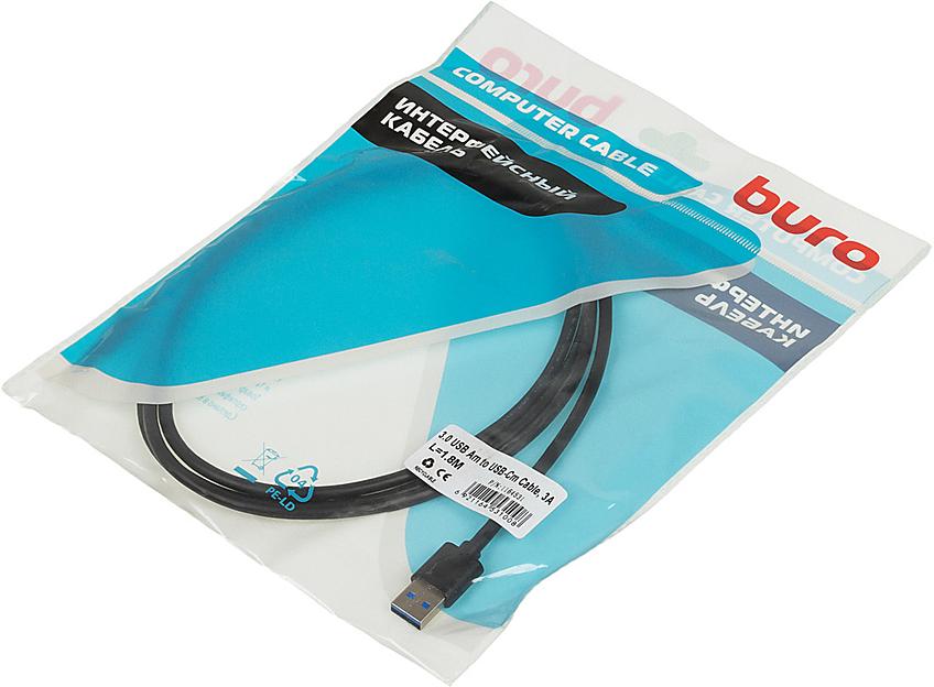 Кабель Buro BHP USB-TPC-1.8 USB (m)-USB Type-C (m) 1.8м черный фото 4
