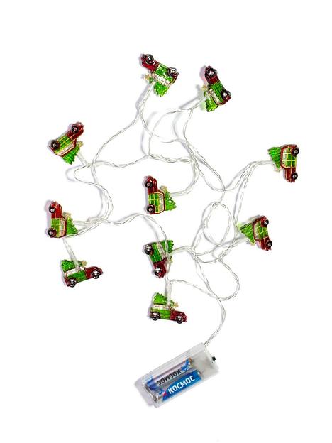 Гирлянда-Машинки 4х1х3см цветн. 10LED фото 1