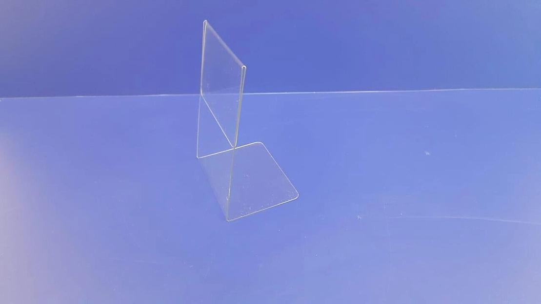 Вертикальный тейбл тент из пластика Пэт 1,5 мм формат а5. фото 4