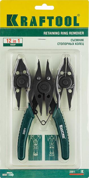 KRAFTOOL Universal 6-in-1, внешний/внутренний, съемник стопорных колец (22811) фото 6