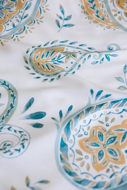 Пододеяльник 1,5 спальный, наволочка ПЕЙСЛИ 150x200/50x70, индийский огурец, сатин, лиоцелл KL-60353291 фото 5