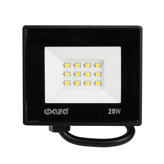 Прожектор светодиодный СДО-20 20Вт 6500К 1600Лм IP65  ФАZА фото 1