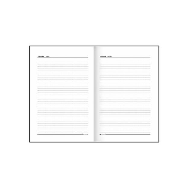 Ежедневник недатированный А5 145×215 мм Brauberg бумвинил, 160 л, синий, опт фото 3