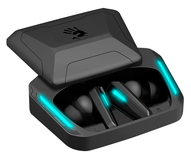 Наушники с микрофоном A4Tech Bloody M70 черный/синий вкладыши BT в ушной раковине (M70 BLACK+BLUE) фото 6