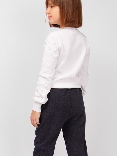 Брюки для девочки Соль&Перец серо-синий, арт.SP24115 ОПТ фото 2