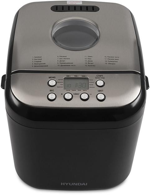 Хлебопечь Hyundai HYBM-3087 600Вт черный/серебристый фото 3