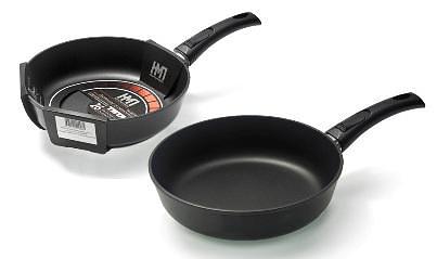 Сковорода НМП 9024 круглая 24см покрытие: антипригарное ручка съемная (без крышки) черный фото 1