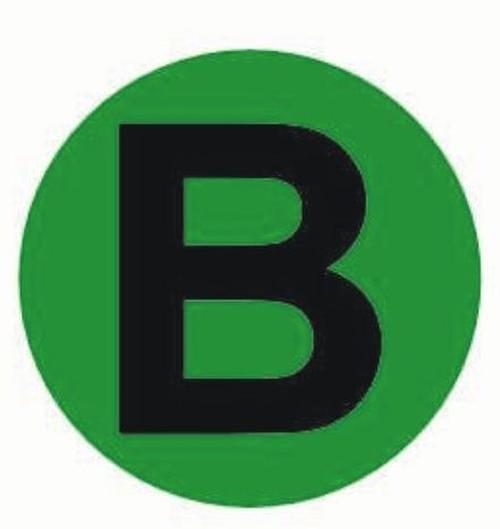 Наклейка 'B'd=20мм EKF PROxima фото 1