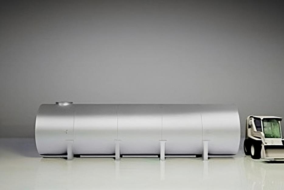 Резервуар горизонтальный стальной наземный / подземный РГС-40 м³ фото 1