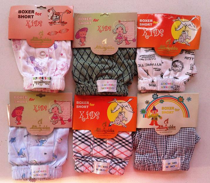 Детские цветные трусы 3-4 года, 5-6 лет, 7-8 лет, 9-10 лет 12102-00 ОПТ фото 1