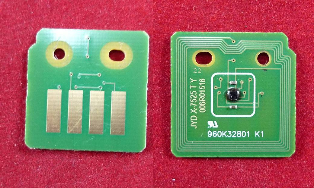 Чип Xerox WorkCentre 7525/7530/7535/7545/7556/7855/7830/7835/7845 (006R01518) Yellow, 15K ELP Imaging® фото 1