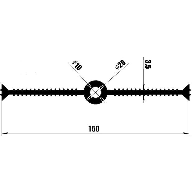 Внутренняя гидрошпонка Litaproof IE-R 150/20 для деформационных швов с радиальным компенсатором фото 1