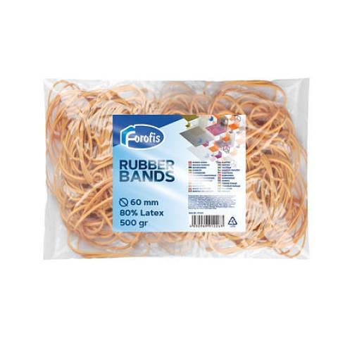 Резинки для денег d-60 мм, 500 г, (80% латекс), цвет натуральный Forofis фото 1