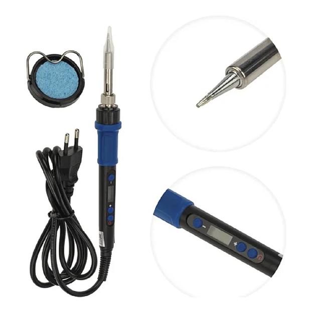 Rexant (12-0620) Паяльник цифровой, с керам. нагревателем, 65Вт, 220В, темп. 200-500 °C фото 1