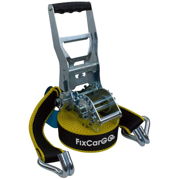 Ремень крепления груза 50 мм. 5 т. 10 м. механизм с двойной зубчатой передачей «ПРЕМИУМ» фото 1