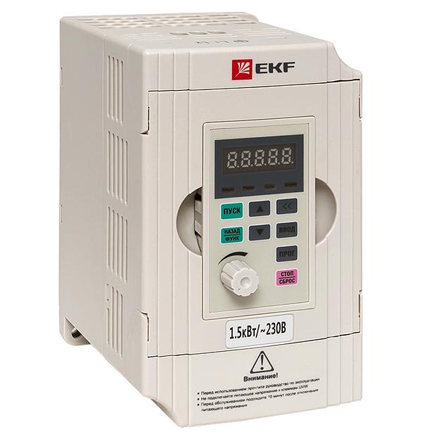 EKF VT100-1R5-1B Преобразователь частоты 1,5/2,2кВт 1х230В VECTOR-100 EKF PROxima фото 1