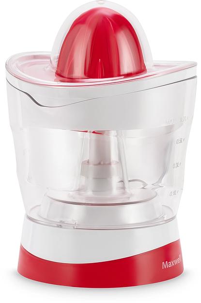 Соковыжималка цитрусовая Maxwell MW-1109 25Вт рез.сок.:700мл. белый/красный фото 3