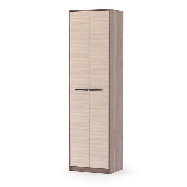 Шкаф 2-х створчатый с выдвижной штангой «Оптима» Шимо тёмный, шимо светлый, опт фото 1