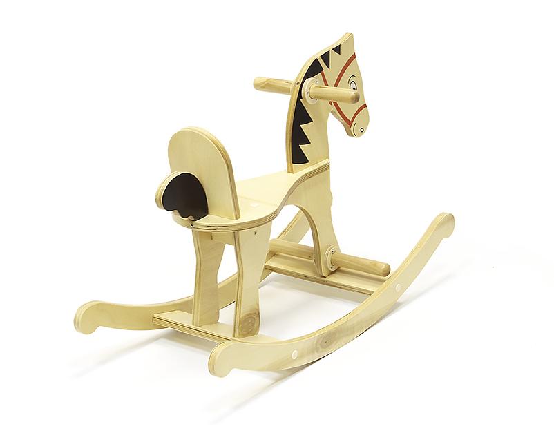 Лошадка-качалка деревянная арт.7.81 ОПТ фото 2