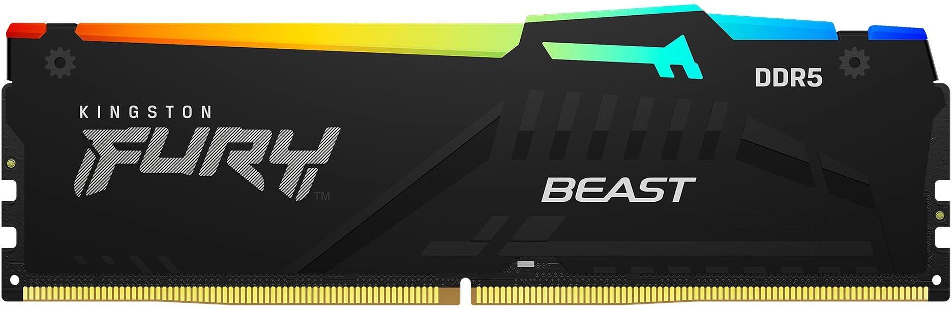 Оперативная память Kingston DDR5 DIMM FURY Beast Black EXPO RGB 8Gb, 6000Mhz, [KF560C30BBEA-8] CL30, с радиатором Kingston фото 1