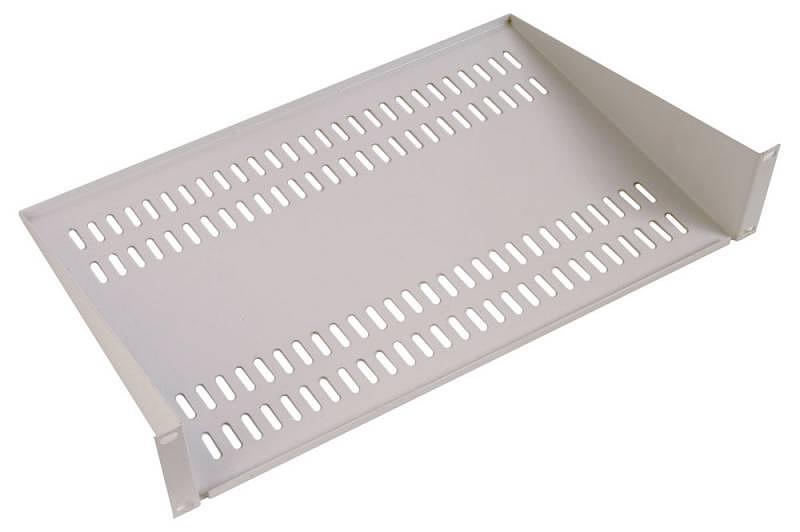 Полка стационарная ЦМО МС-20 2U нагр.:15кг. 19" 200мм серый (упак.:1шт) фото 1