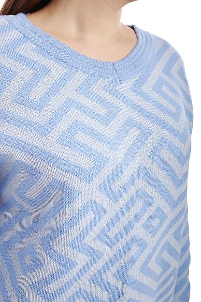 Джемпер женский арт.Л297, голубой ОПТ фото 4