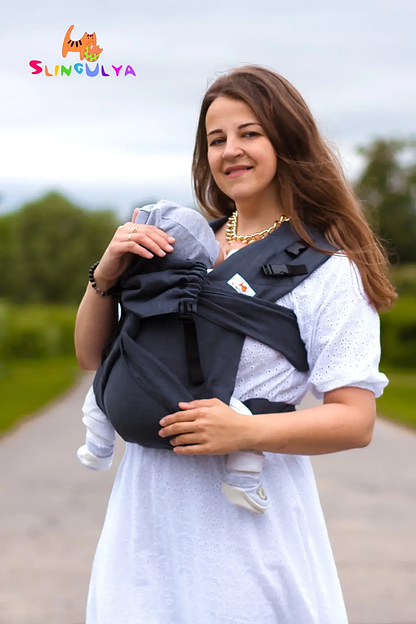 Май-слинг «Льняной Графитовый» фото 1