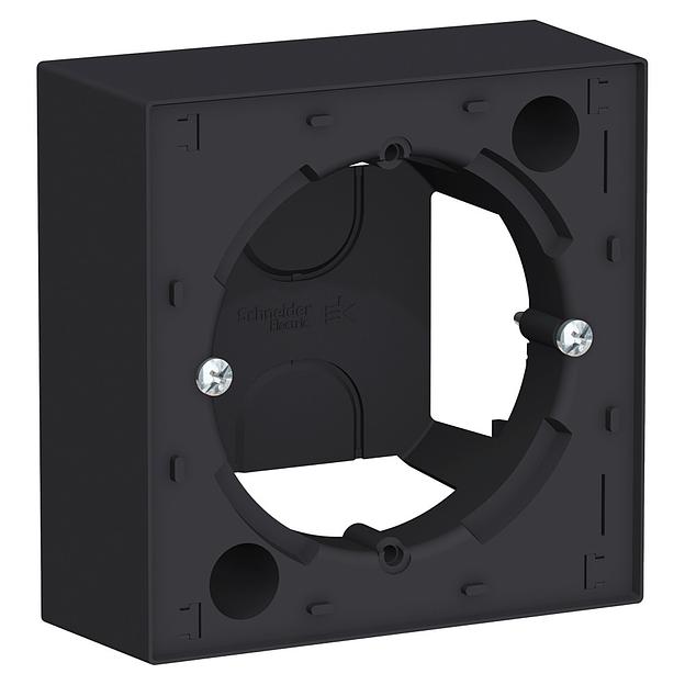 Systeme electric ATN001000 ATLASDESIGN КОРОБКА для наружного монтажа, КАРБОН фото 2