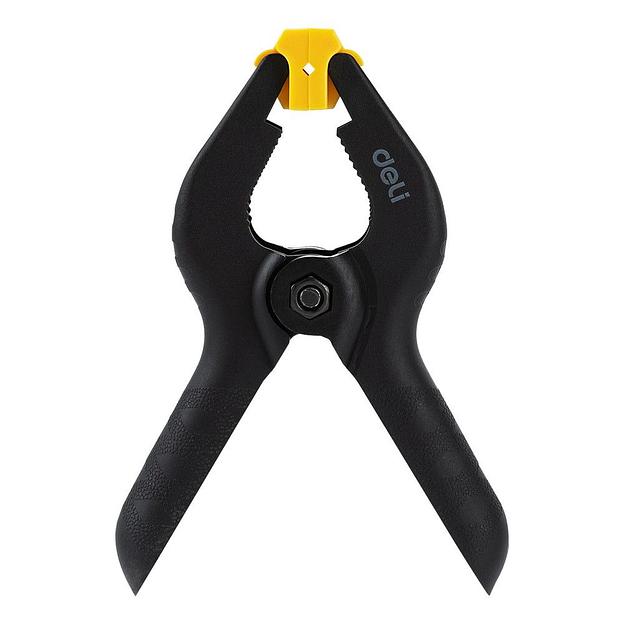 Струбцина-зажим пружинная Deli DL110004 длина 100мм, макс.диаметр зажима 30мм, макс.усилие зажима 120N фото 2