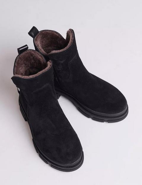 Ботинки BuzShoes черные замшевые ОПТ фото 5