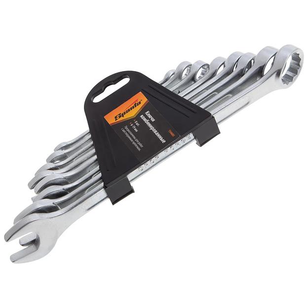 Набор ключей комбинированных, 6 - 19 мм, хромированные, 8 шт. фото 3