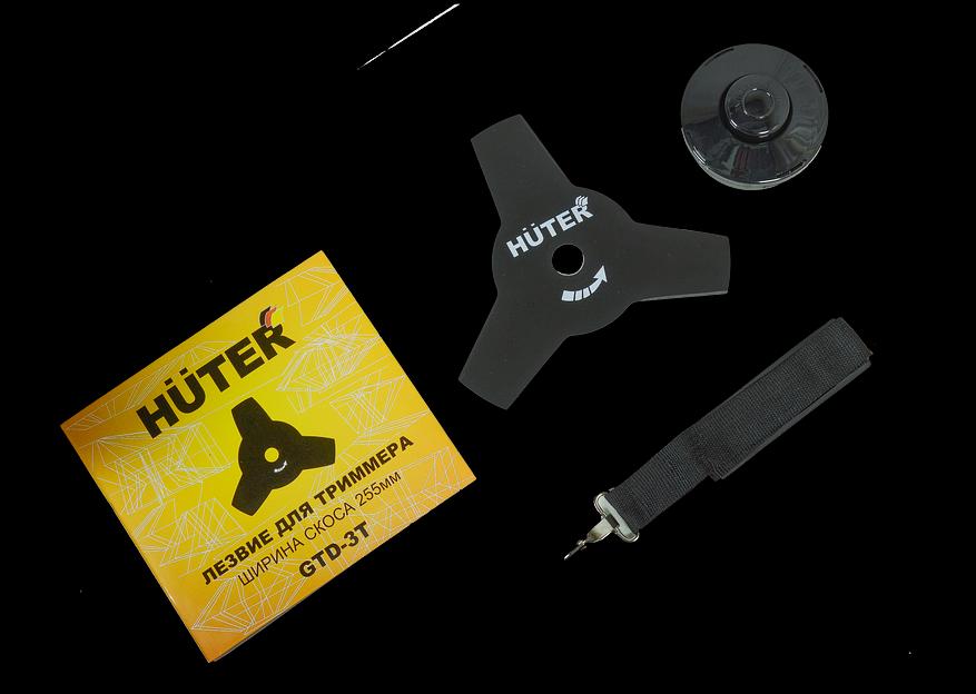 Триммер электрический Huter GET-LS45 1500Вт разбор.штан. реж.эл.:леска/нож фото 2