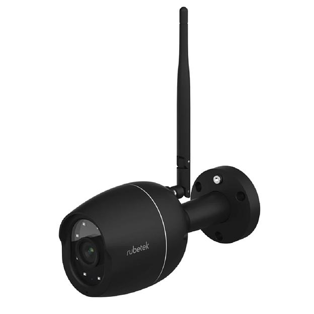 RUBETEK RV-3424/B Видеокамера стационарная обзор 100° Full HD (цв. чёрный), 2 Мп, 1/2.9'' CMOS, объектив 4.0 мм, ONVIF/WebRTC/RTSP, слот microSD, Wi-Fi 2.4 ГГц, IP65, металл фото 1