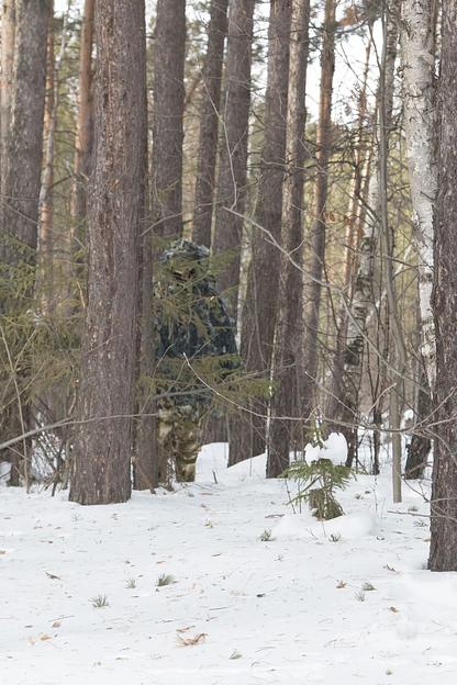 Маскировочная 3D накидка «Зелёнка» с капюшоном фото 2