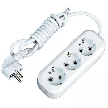 EKF UBA16-310-3-05 Удлинитель "Эксперт" 3 гнезда 5 метров 16А/3,5кВт с заземлением ПВС 3х1 EKF PROxima фото 1