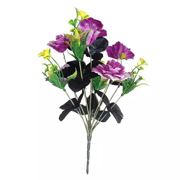 Букет с розами пластик 7 голов 35см 446-705 фото 2