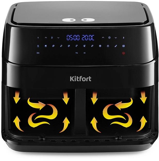 Аэрогриль Kitfort КТ-2250 1750Вт черный фото 2