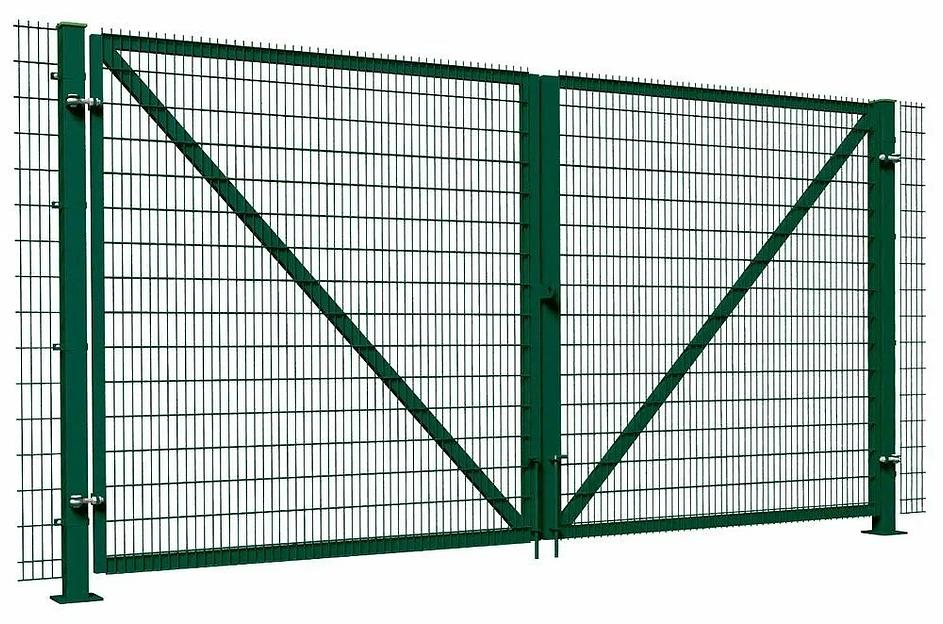 Ворота распашные 3D, 60×40×1,5 мм, наполнение 3D сетка ОПТ фото 1