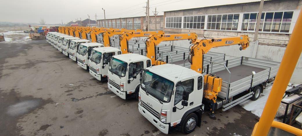 Jac N120 Бортовой автомобиль с КМУ XCMG фото 6