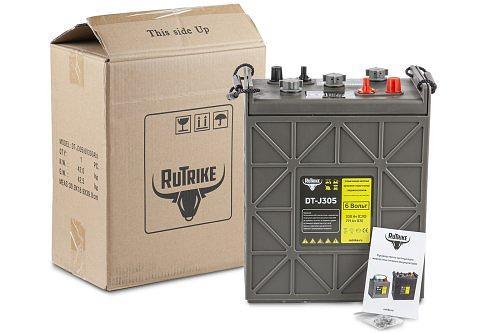 Тяговый WET аккумулятор Rutrike DT-J305 (J305H-AC) 6V215A/H C3 фото 3