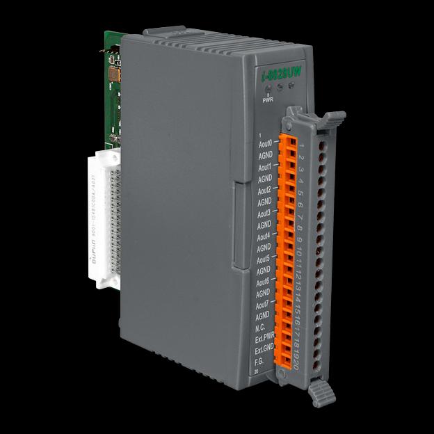 Модуль с 8 изолированными каналами аналогового вывода, разрешение - 16 бит, параллельная шина фото 1