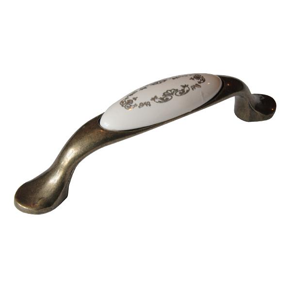 Ручка-скоба L1947-MLK-3, 96мм (керамика) фото 1