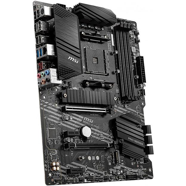 Материнская плата MSI B550-A PRO Soc-AM4 AMD B550 4xDDR4 ATX AC`97 8ch(7.1) GbLAN RAID+HDMI+DP фото 2