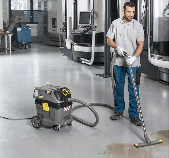 Строительный пылесос Karcher NT 30/1 Tact Te L 1380Вт (уборка: сухая/влажная) серый фото 4