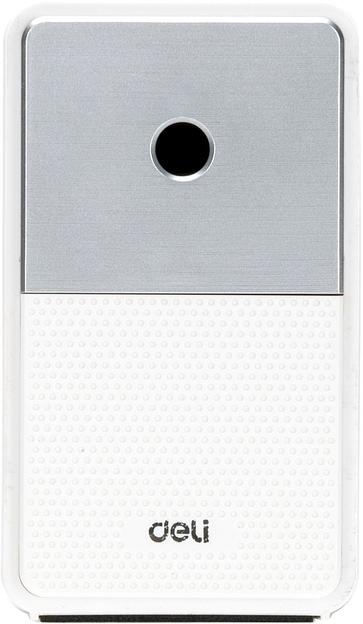 Точилка для карандашей механическая Deli 71160White 1 отверстие пластик белый фото 2