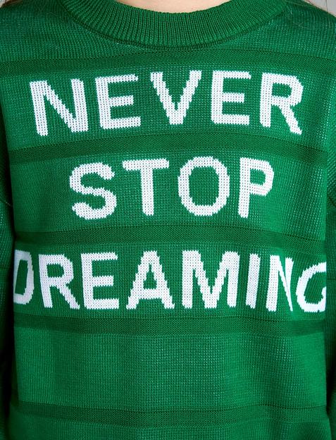 Джемпер «Стоп» зелёный, для девочек ОПТ фото 3