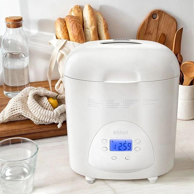 Хлебопечь Kitfort КТ-316 580Вт белый фото 10