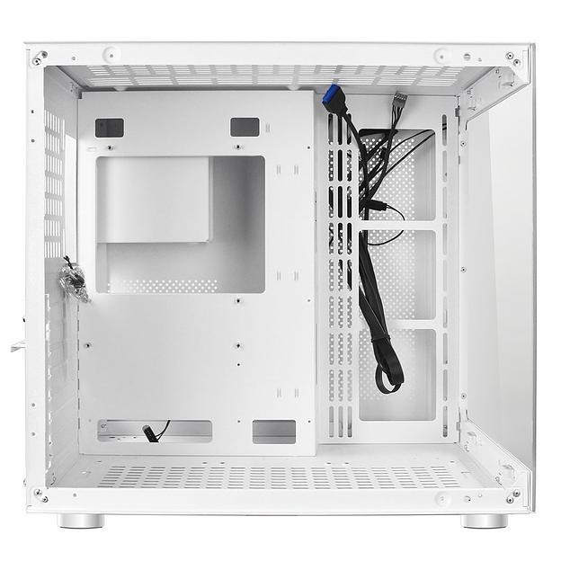 Ginzzu V580 RGB подсветка, закаленное стекло 1*USB 3.0,1*USB 2.0, AU Белый ATX фото 3